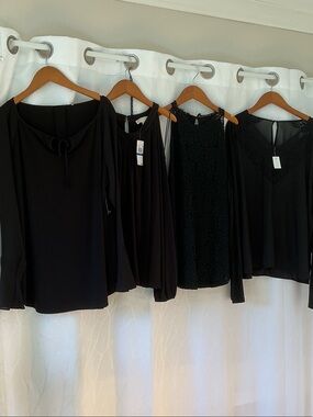 Tahari,Ann Taylor, Michael Kors & Beuyou 4 NEW BLOUSES. NWT